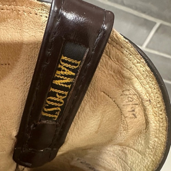 Vintage Dan Post Leather Brown Cowboy Boots Size 10D - Picture 10 of 16